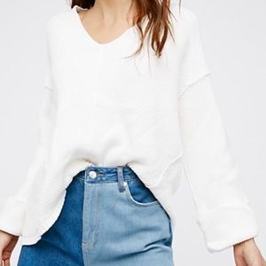 Free People La Brea V-Neck Sweater